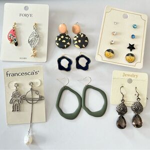 Earrings 10 pairs 20 pcs bundle